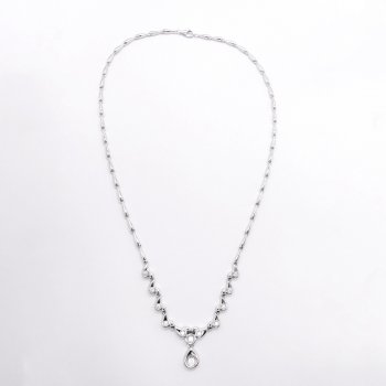 Hot Selling S925 Silver Synthetic Zirconia Retro White Classic Necklace