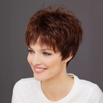 Women's short hair Textured Section Fluffy Breathable Ageing Chemical Fiber Wig