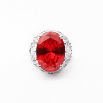 High-end hot-selling oval pigeon blood red luxury ring