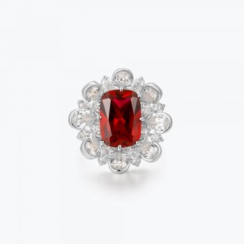 Best high-end jewelry imitation natural pigeon blood ruby ??female ring