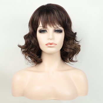 Fashion Women Brown Short Curly Wig